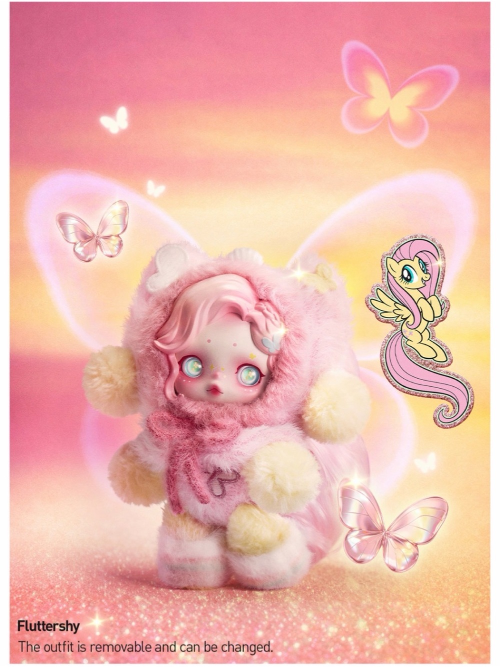 Fluttershy Plush Doll Pop Mart